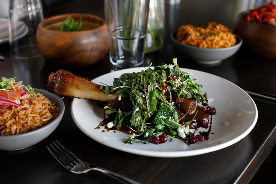 Mechoui lamb shank with herbs